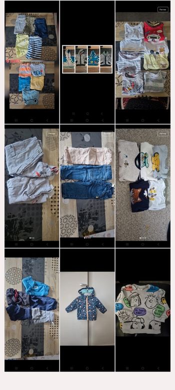 Lot vêtements