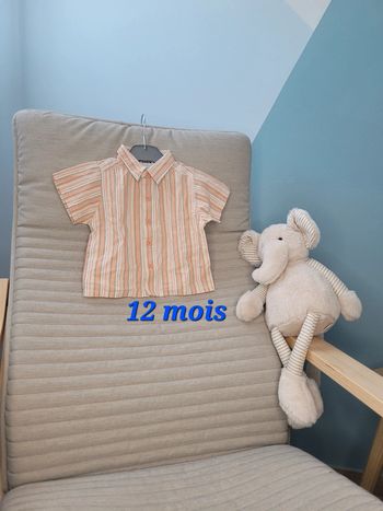 Chemise manches courtes 12 mois