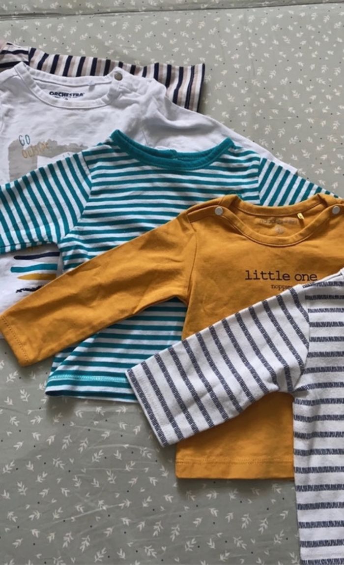 Lot de 5 tee-shirt manches longues 3 mois - photo numéro 3
