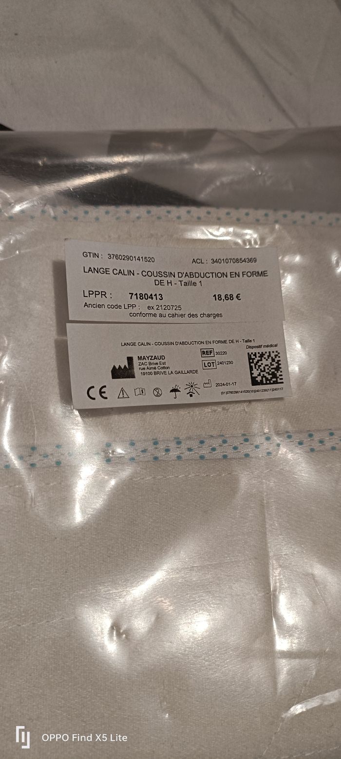 Lange câlin ou coussin d'abduction - photo numéro 2