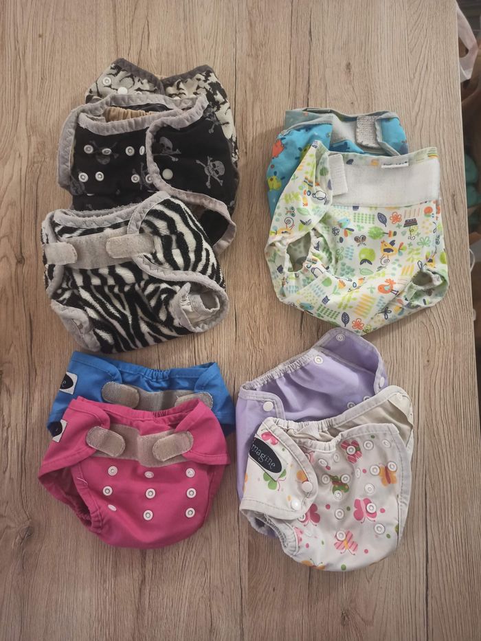 Lot couches lavables - TE2 coton-bambou