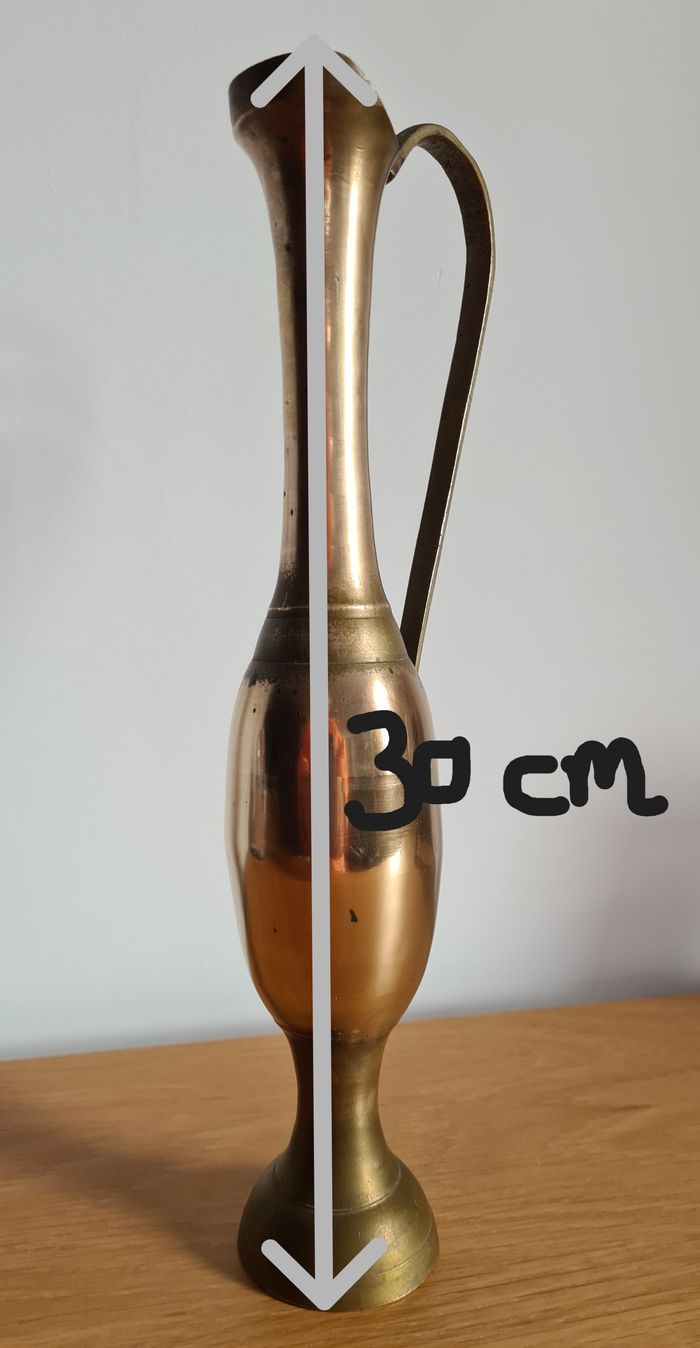 Vase en laiton 30 cm - photo numéro 4
