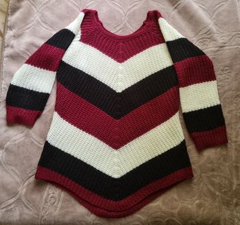Pull tricolore 