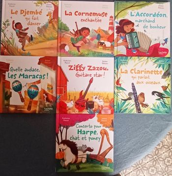 Lot de 7 livres "En avant la musique"