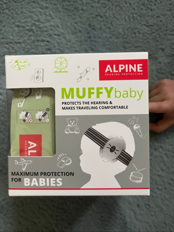 casque anti bruit Alpin muffin baby noir