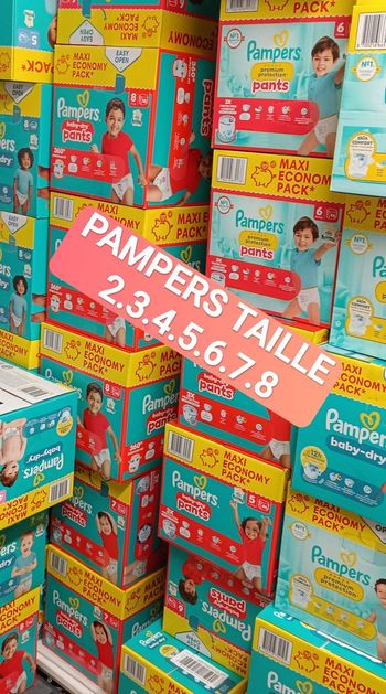 Couches Pampers taille  2.3.4.5.6.7.8