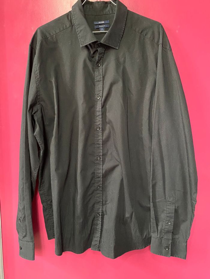 Chemise noir regular fit