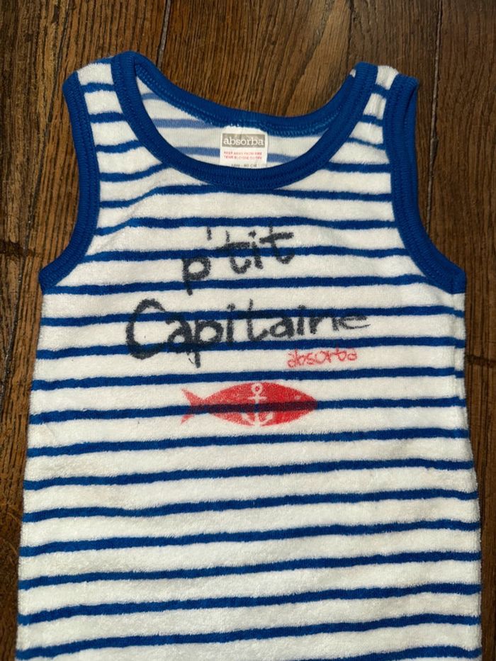 Barboteuse éponge absorba 18 mois (taille pas immense) - photo numéro 2