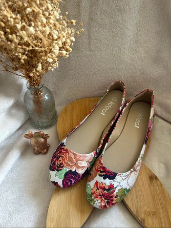 🌸 Ballerines fleuries IDEAL – Pointure 40, état impeccable 🌸