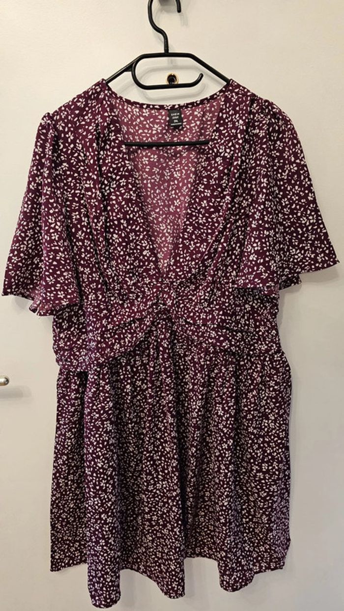 Robe shein 2XL prune neuve
