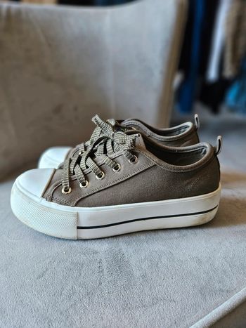 Baskets tissu semelles épaisses 36