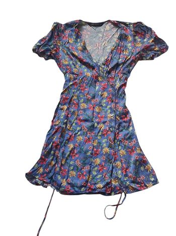 Robe courte imprimer satiné taille S