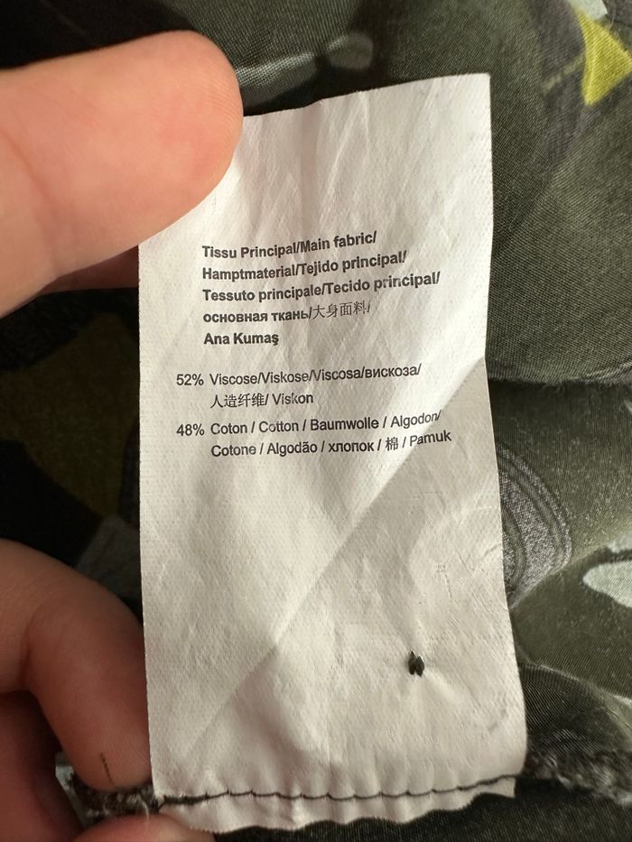 Blouse bariolée kaki One Step T40 L - photo numéro 9