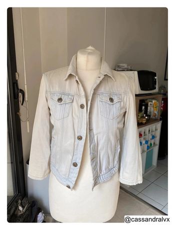 Veste en jean bleue