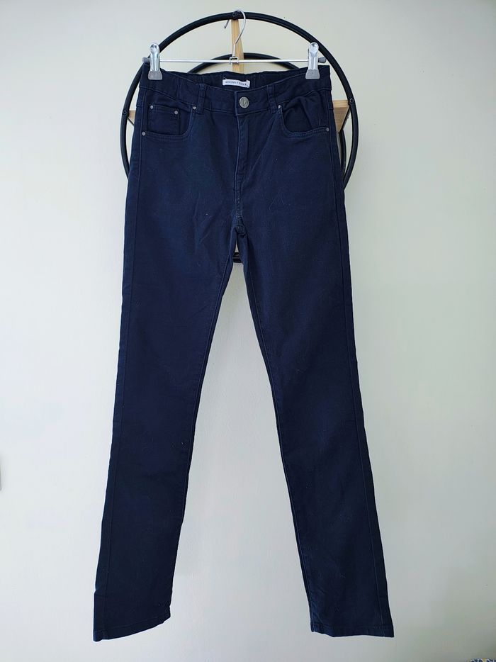 12 ans pantalon bleu marine monoprix