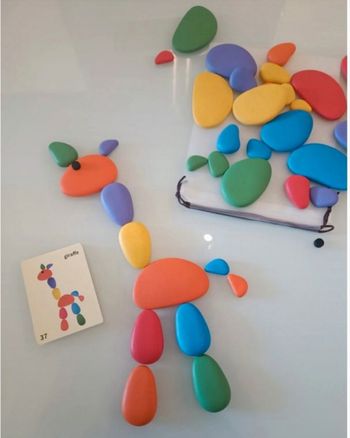 Jeu éducatif Galet Arc en ciel