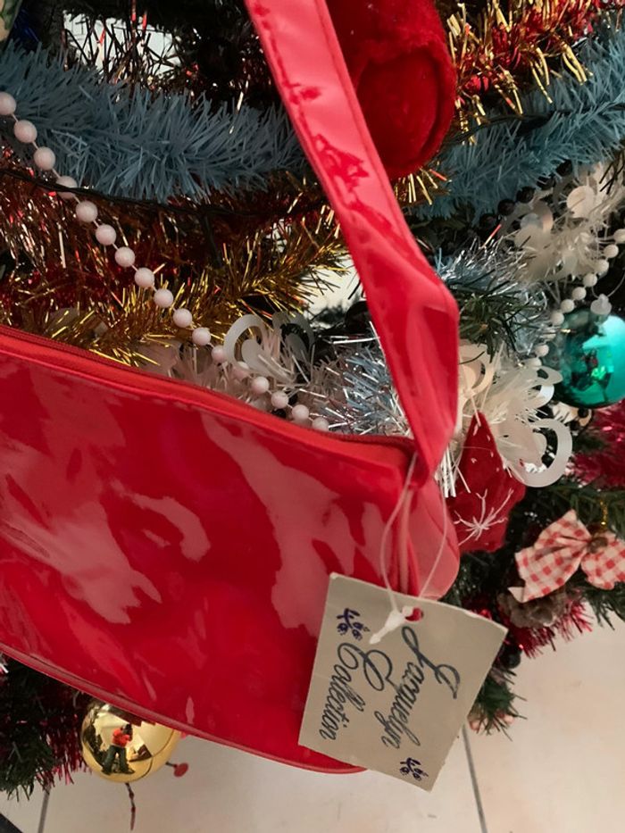 Ensemble ballerines 🥿rouge festives pointure 35 + sac - photo numéro 4