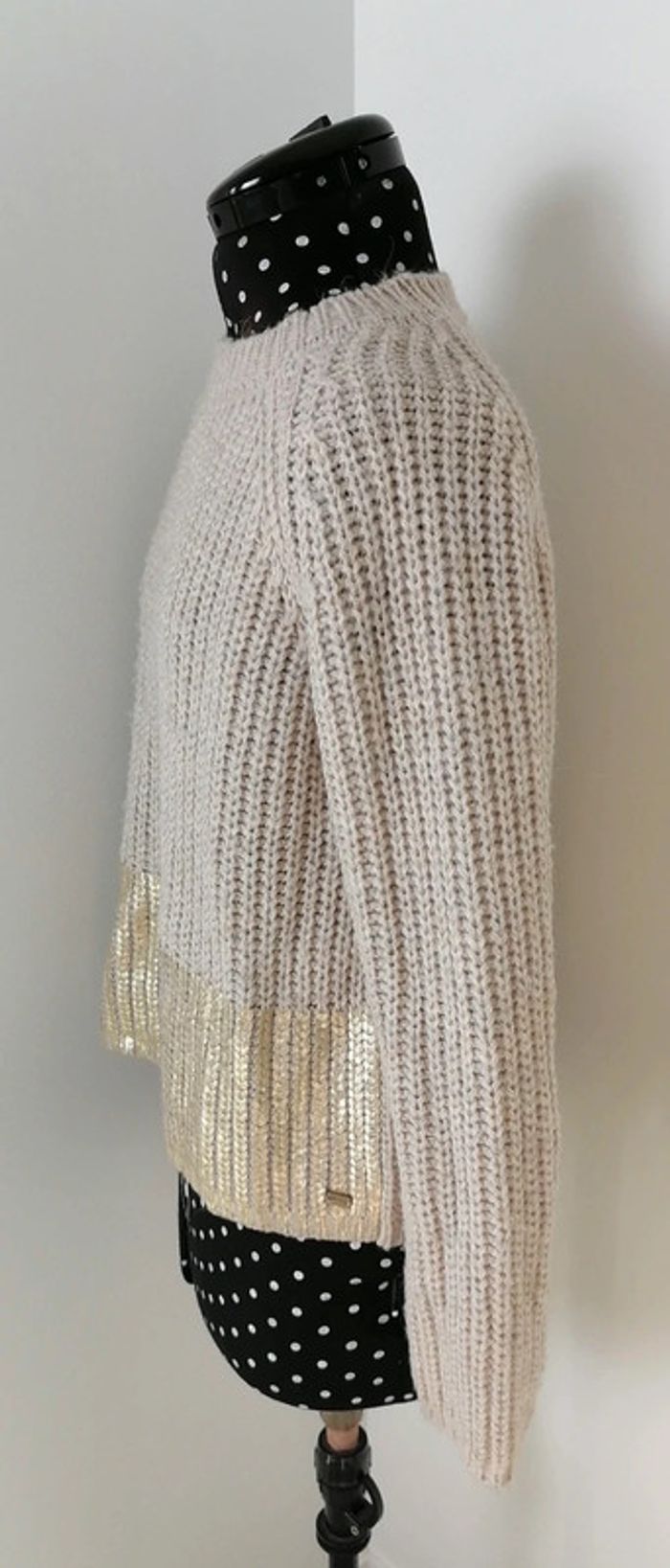 Pull mailles beige doré laine acrylique alpaga Taille S River Woods - photo numéro 7