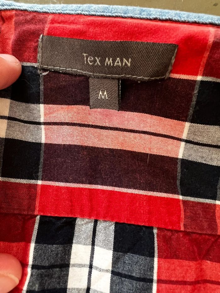 Chemise à carreaux rouge Homme - photo numéro 2