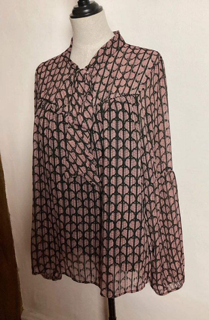 Blouse fluide rose et noire Lili&Lala 40 - photo numéro 7