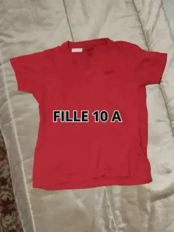 Tshirt rouge Chevignon fille 10 ans