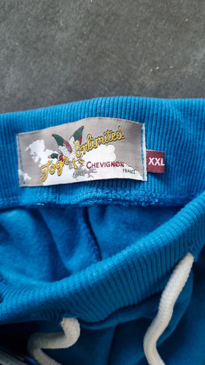 Pantalon Jogging neuf Chevignon XXL bleu avec étiquette - photo numéro 3