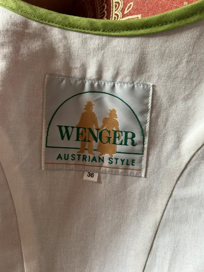 🌿Robe traditionnelle autrichienne Dirndl trachten Wenger S/36 cottagecore Oktoberfest long dress🌿 - photo numéro 19