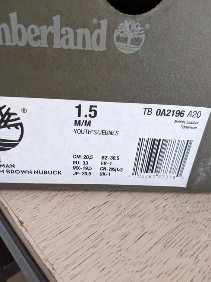 Boots Timberland basses 33 - photo numéro 2