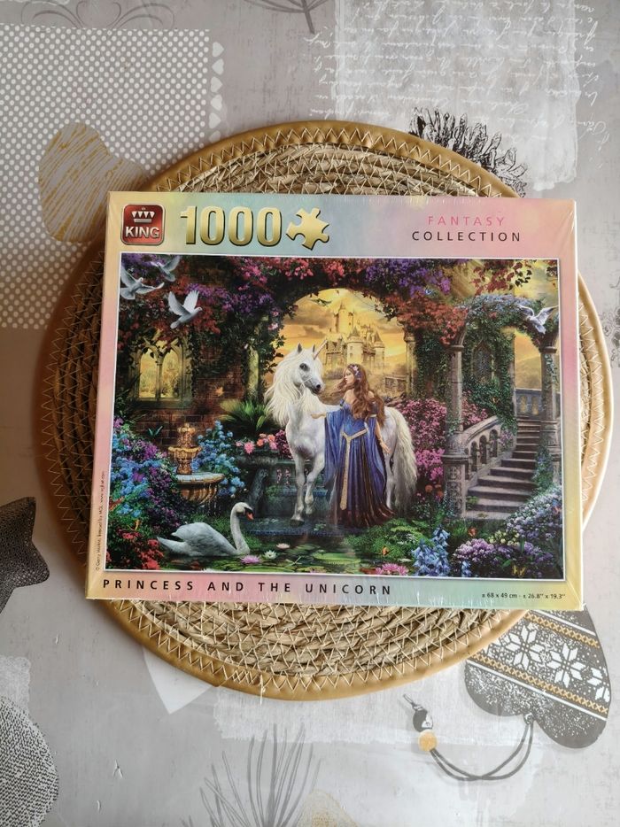 Puzzle 1000 pièces La princesse et la licorne - photo numéro 1