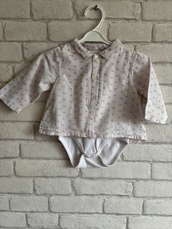 Blouse body intégré vertbaudet taille 9 mois