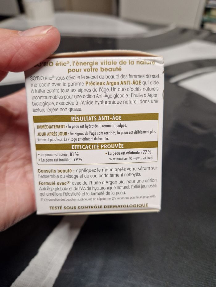 Crème visage anti âge so bio etic - photo numéro 2