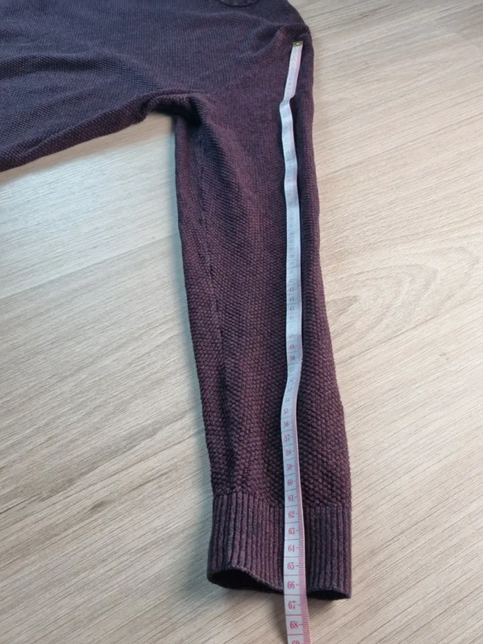 Pull a col rond Jack & Jones bordeaux Homme Taille L - photo numéro 4