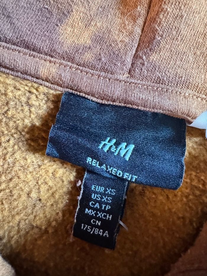 Sweat à capuche H&M Mickey Mouse marron et orange - photo numéro 4