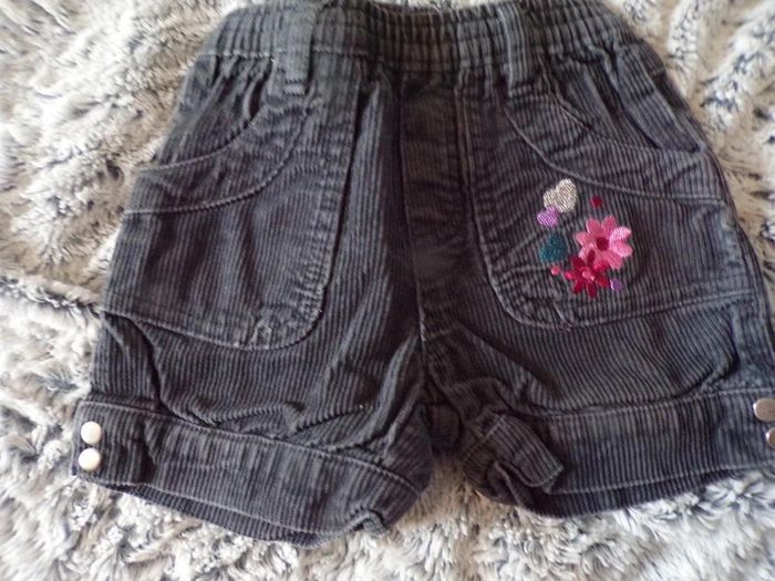 Short en velours 12 mois