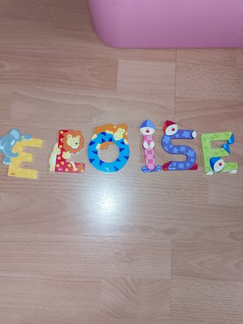 Lettre bois prénom ÉLOÏSE