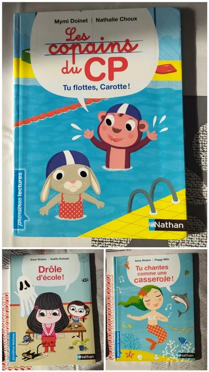 Lot 3 livres Premières lectures Nathan