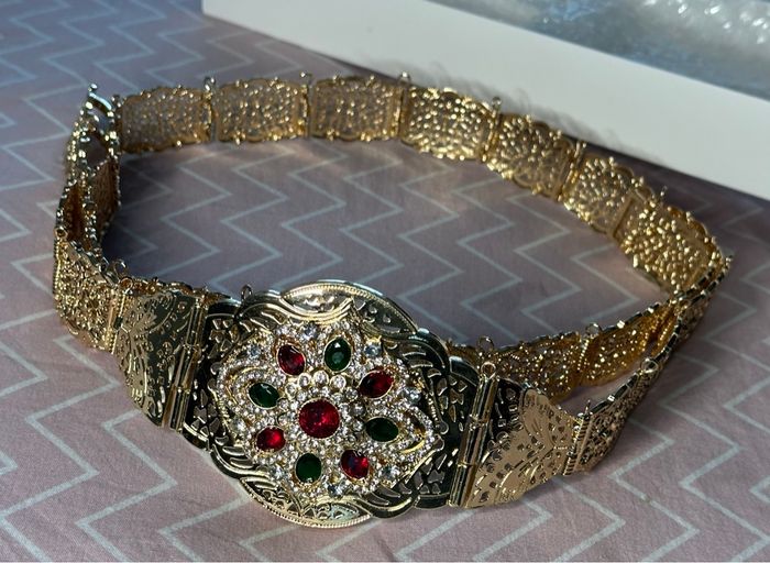 Ceinture  ajustable pour caftan et takchita - photo numéro 3