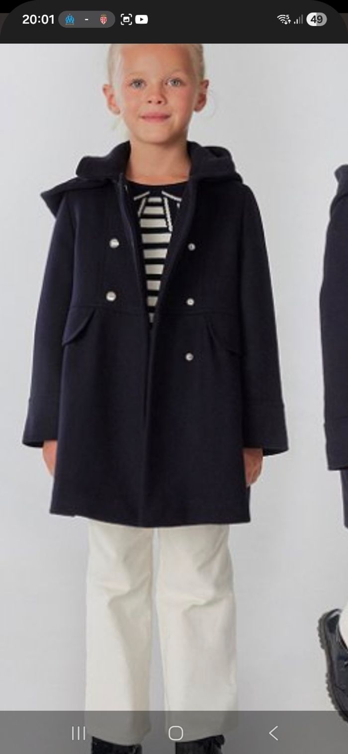 Magnifique manteau jacadi fille