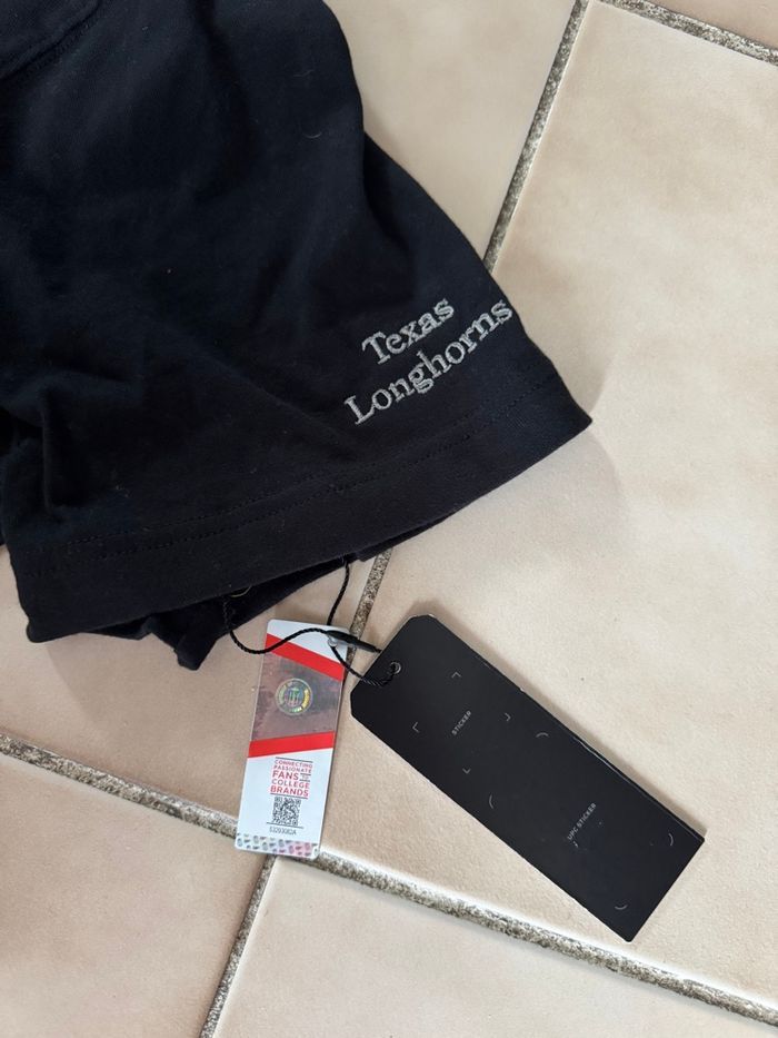 Import US T-shirt emblématique noir Texas Longhorns Fanatics pour hommes. Import US neuf - photo numéro 4