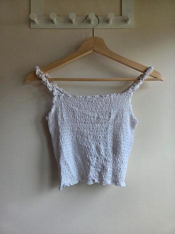 Top blanc smocké fb sister - taille s