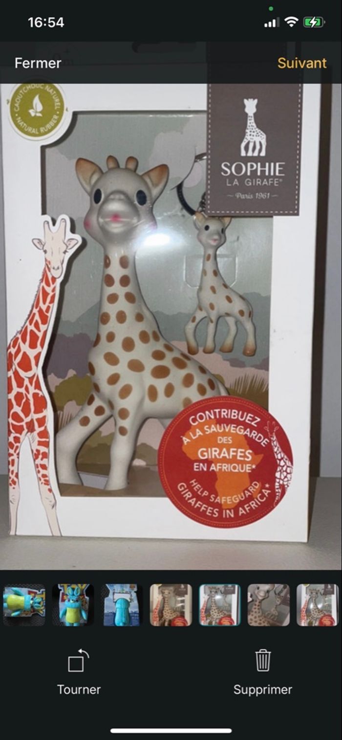 Sophie la girafe  +porte clef