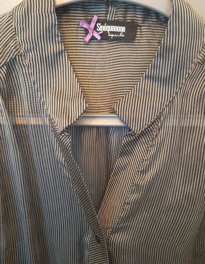 chemise Sinéquanone gris taille 40 - photo numéro 2