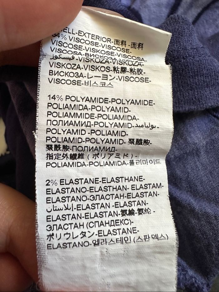 T-shirt en dentelle bleu marine Desigual T34 XS - photo numéro 8