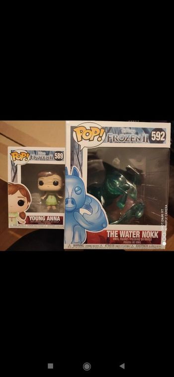 Figurine pop reine des neiges Anna et Sven