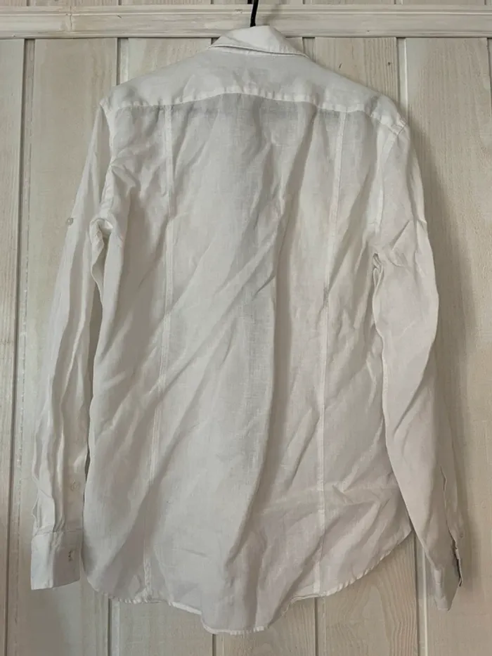 Chemise blanche 100% lin - Zara Man - M - photo numéro 2