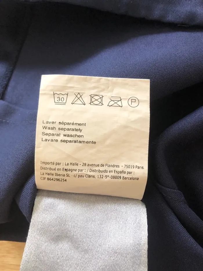 Robe bleu nuit élégante – T40 - photo numéro 7