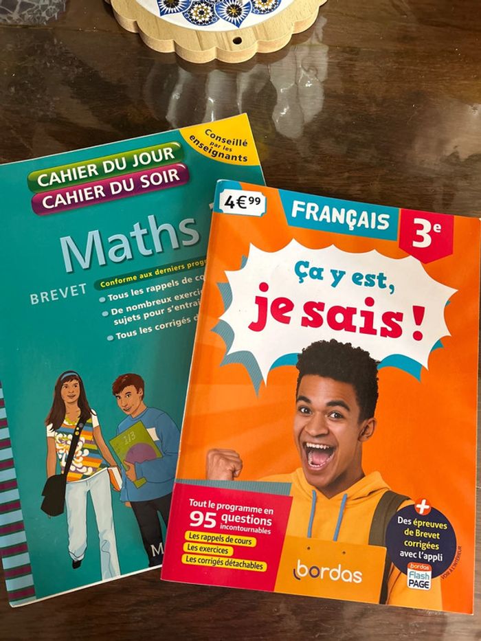 Lot cahier de vacances 3eme