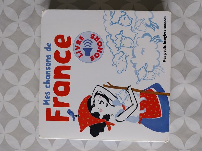 Livre sonore "Mes Chansons de France" Vol.1 – 6 puces audio – Bébé 1 an+