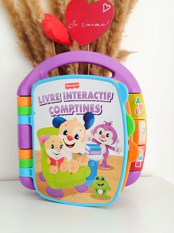 Livre interactif comptines nature Fisher Price