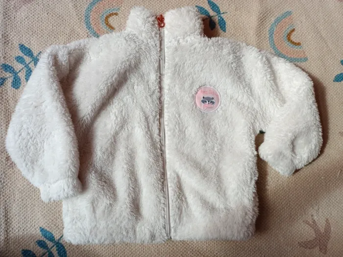 Veste polaire crème amy rose 4 ans
